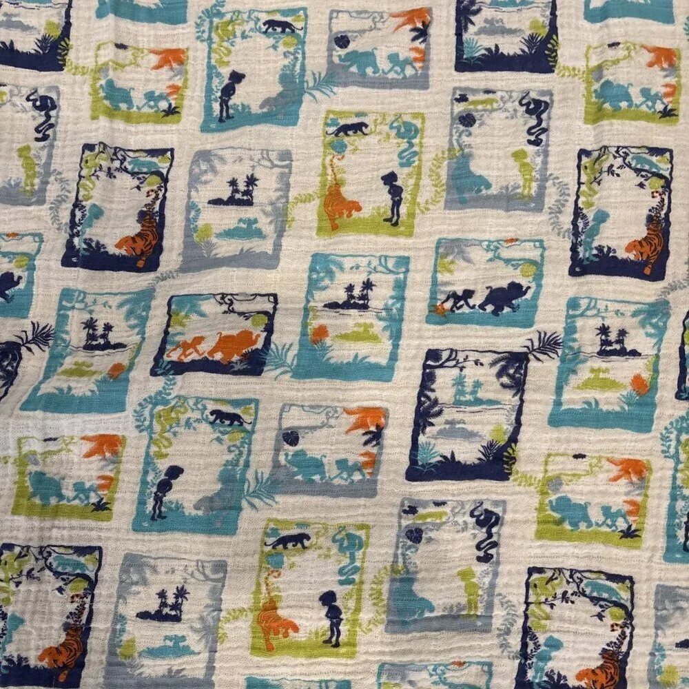 Aden & Anais Disney Baby Jungle Book Cotton Newborn Nursery Receiving Blanket